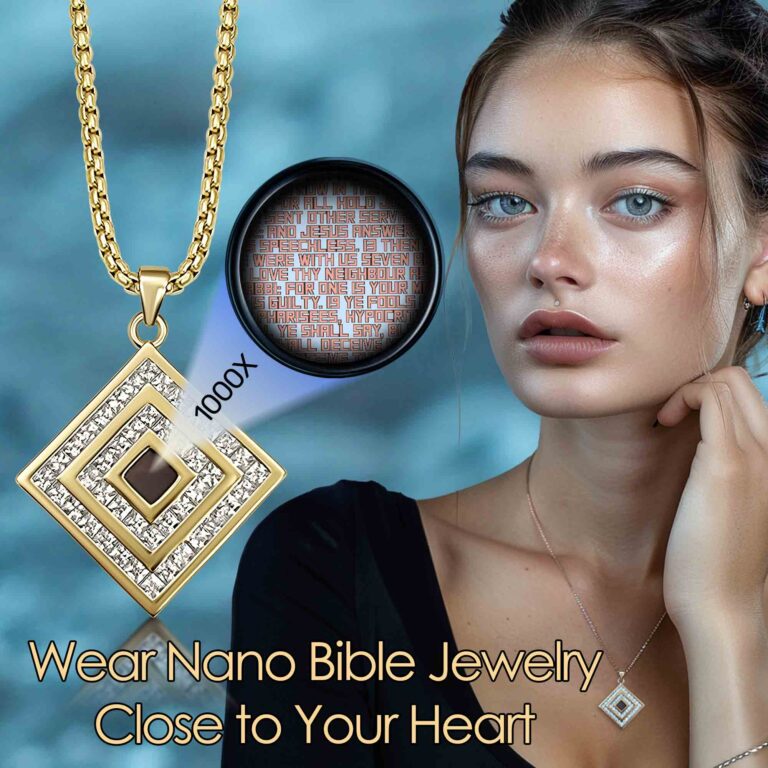 Jewelry Bible Verse Black Beaded Necklace With Bible Inside My Nano Jewelry